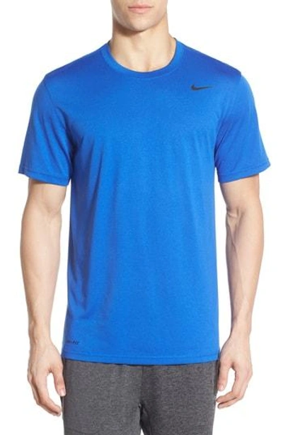 Shop Nike Legend 2.0 Dri-fit Graphic T-shirt In Hyper Royal/ Ocean/ Heather
