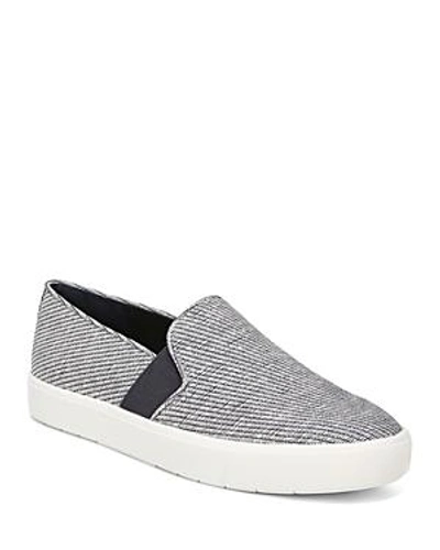 Shop Vince Women's Blair Slip-on Sneakers In Coastal/white