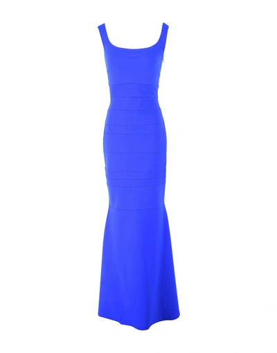 Shop Chiara Boni La Petite Robe Long Dress In Bright Blue