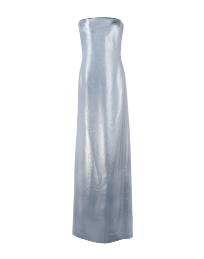 Shop Genny Long Dresses In Silver