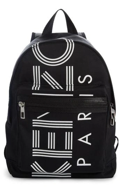 Shop Kenzo Sport Logo Small Nylon Backpack - Black