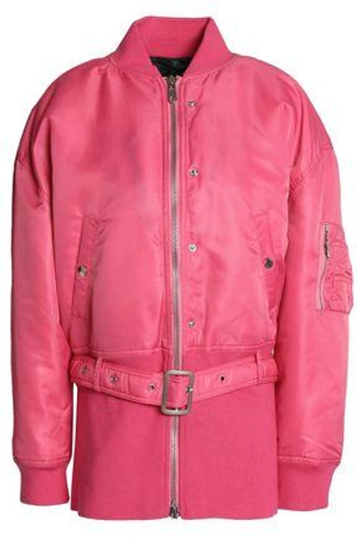 Shop Opening Ceremony Woman Ribbed-paneled Shell Bomber Jacket Bright Pink