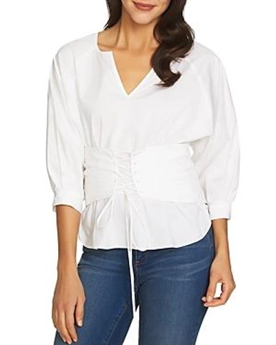 Shop 1.state Corset-lace-up Top In Ultra White