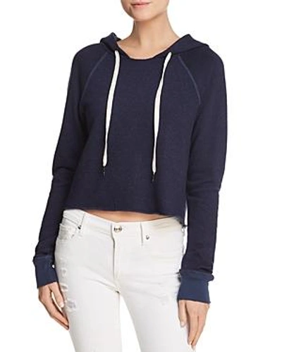 Shop N Philanthropy Jordan Cropped Hooded Sweatshirt - 100% Exclusive In Dark Sapphire