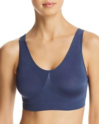 Shop Wacoal B.smooth Wireless Padded Bralette In Insignia Blue