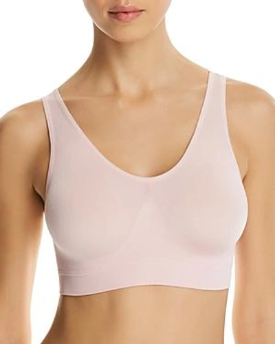 Shop Wacoal B.smooth Wireless Padded Bralette In Chalk Pink
