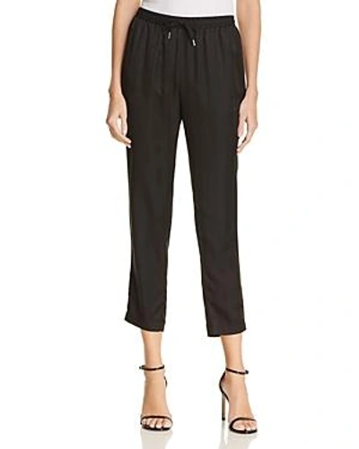 Shop Alexander Wang T Alexanderwang.t Striped Silk Jacquard Jogger Pants In Black