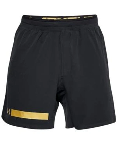 Shop Under Armour Men's Perpetual 6" Woven Shorts In Black