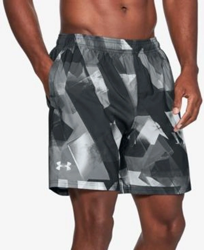 Shop Under Armour Men's 7" Launch Shorts In Grey Camo