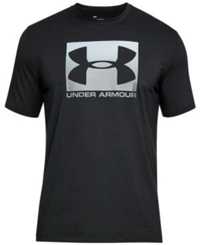 Shop Under Armour Men's Charged Cotton Logo T-shirt In Black