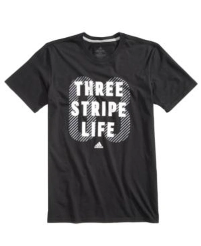 Shop Adidas Originals Adidas Men's Climalite Graphic T-shirt In Black