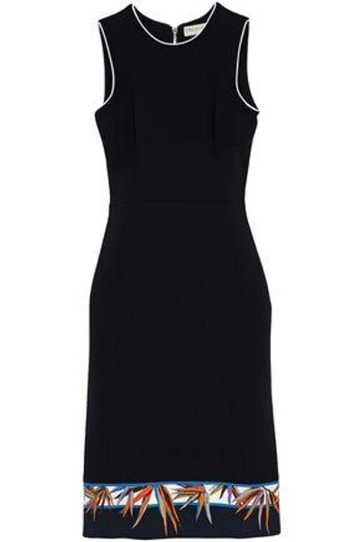 Shop Emilio Pucci Woman Printed Wool-blend Dress Black