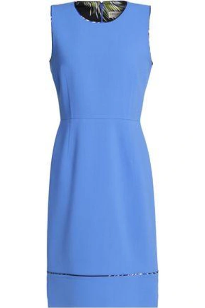 Shop Emilio Pucci Woman Wool-blend Dress Blue