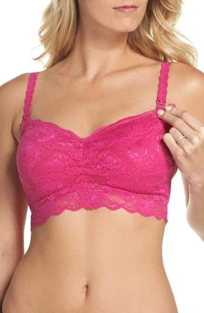 Shop Cosabella 'never Say Never Mommie' Soft Cup Nursing Bralette In Bright Berry