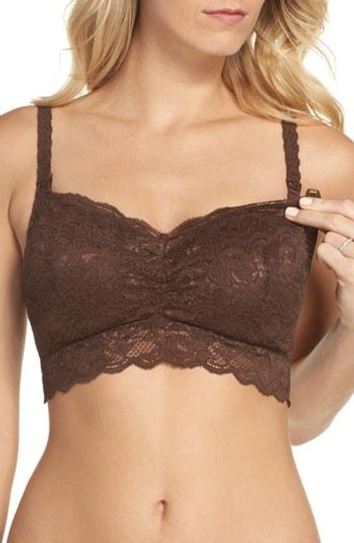 Shop Cosabella 'never Say Never Mommie' Soft Cup Nursing Bralette In Espresso