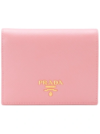 Shop Prada Saffiano Small Wallet