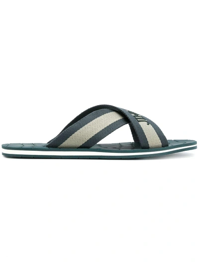 Shop Jimmy Choo Clive Crisscross Slide Sandals