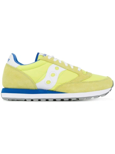 Shop Saucony Sneakers Mit Wildledereinsätzen In Yellow