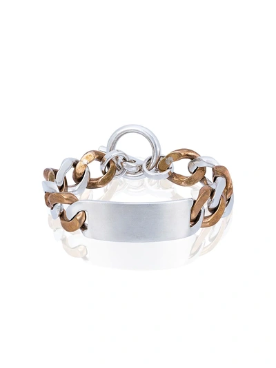 Shop Jelena Behrend Id Curb Bracelet - Metallic