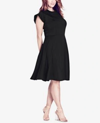 Shop City Chic Trendy Plus Size A-line Dress In Black