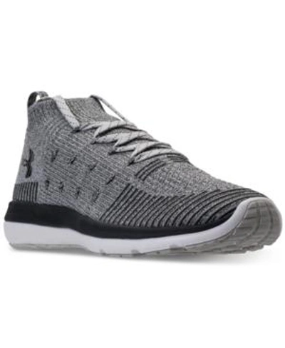 Shop Under Armour Men's Slingflex Rise Running Sneakers From Finish Line In Grey/black