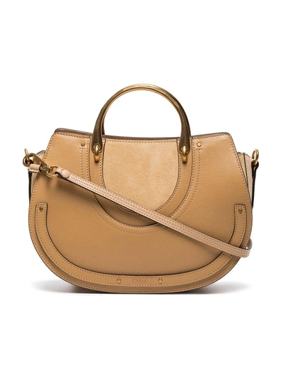 Shop Chloé Pixie Medium Shoulder Bag - Neutrals