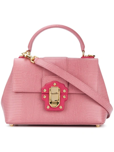 Shop Dolce & Gabbana Lucia Tote Bag In Pink