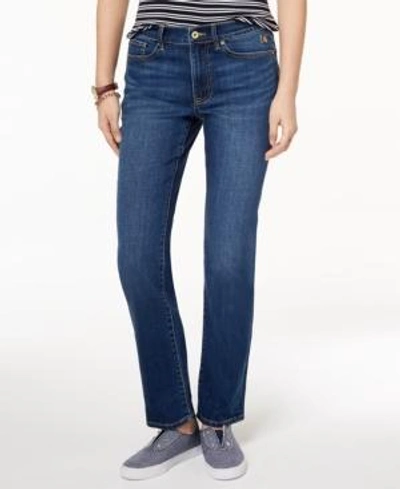 Shop Tommy Hilfiger Th Flex Straight-leg Jeans In Rem Wash