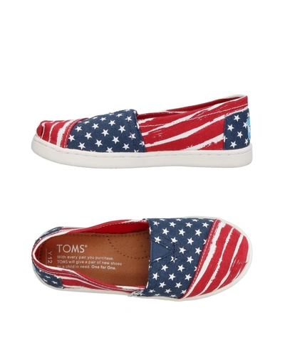 Shop Toms Sneakers In Brick Red