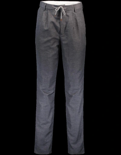 Shop Brunello Cucinelli Drawstring Trouser In Grey