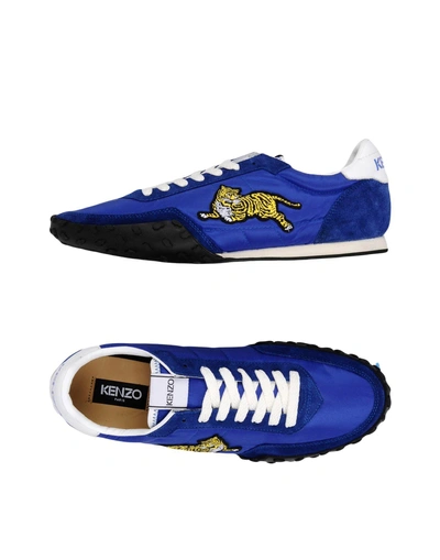 Shop Kenzo Sneakers In Bright Blue