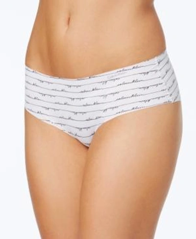 Shop Calvin Klein Invisibles Hipster D3429 In Scripted Lines