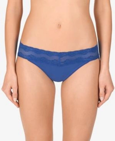 Shop Natori Bliss Perfection Lace-waist Vikini 756092 In Ming Blue