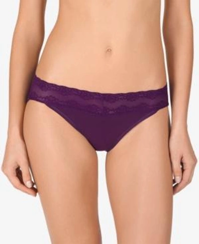 Shop Natori Bliss Perfection Lace-waist Vikini 756092 In Purple Orchid