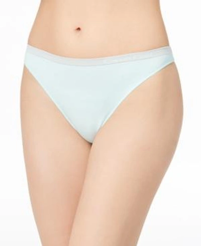 Shop Calvin Klein Pure Seamless Thong Qd3544 In Keppel