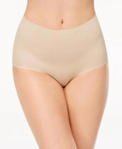 Shop Wacoal Beyond Naked Clean-cut Ribbed Brief 870359 In Sand