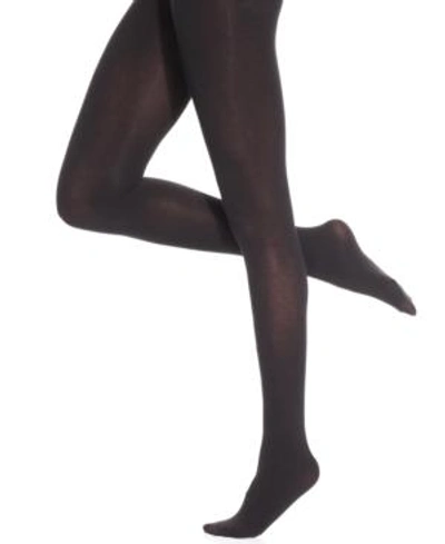 Shop Hue Thermo-luxe Control Top Tights In Black