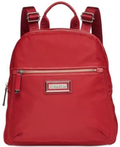 Shop Calvin Klein Belfast Backpack In Red/silver