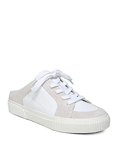 Shop Vince Women's Kess Leather & Suede Backless Slip-on Sneakers In Horchata