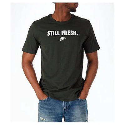 Shop Nike Men's Sportswear Still Fresh T-shirt, Green