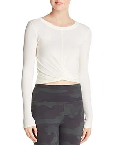 Shop Alo Yoga Twist-front Top In Pristine