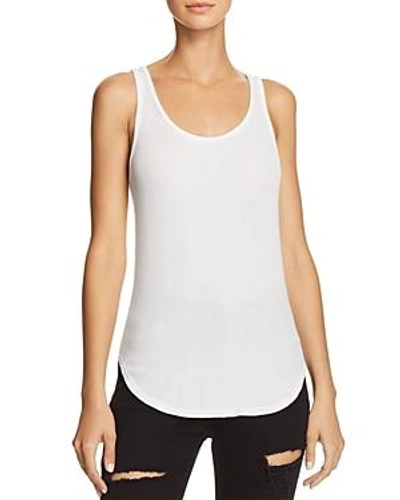 Splendid Zuma 2x1 Rib Scoop-neck Tank In White