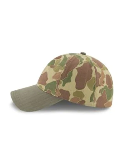 Shop New Era Camouflage Cotton Baseball Cap In Green
