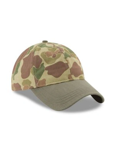 Shop New Era Camouflage Cotton Baseball Cap In Green