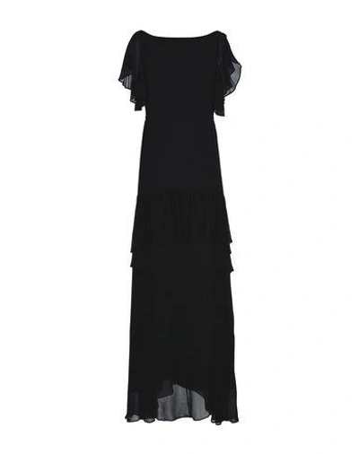 Shop Pinko Long Dress In Black