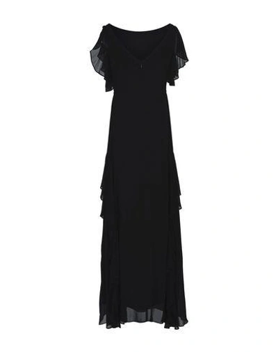 Shop Pinko Long Dress In Black