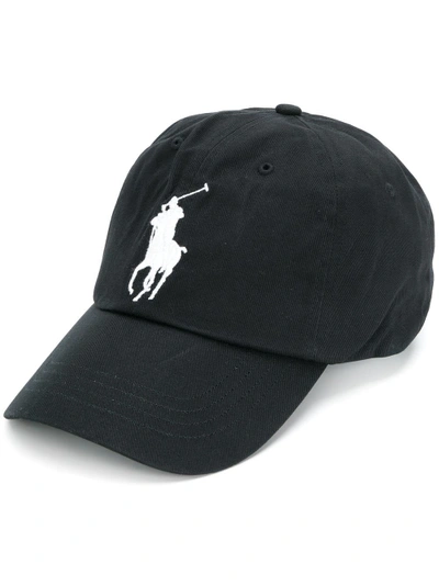 Shop Polo Ralph Lauren Logo Cap - Black