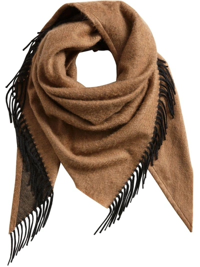 Shop Burberry Bandana Scarf - Brown