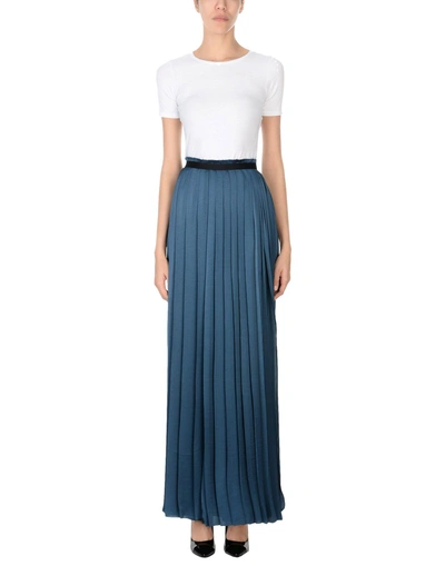 Shop A.f.vandevorst Long Skirts In Slate Blue