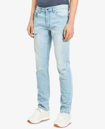 Shop Calvin Klein Jeans Est.1978 Men's Slim-straight Fit Stretch Jeans In Clear Sky